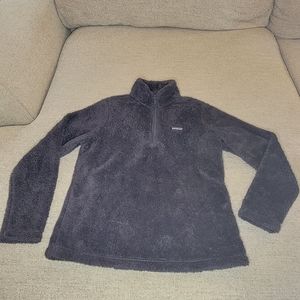 Patagonia Sherpa Quarter Zip Jacket Large Navy